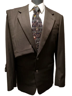 NWOT Vintage Hand Tailored for Rocks Men Olive Green Wool Blazer Pants Suit 42R? - Image 1 of 4