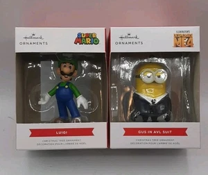 NUEVO Hallmark Super Mario Luigi Árbol de Navidad Adorno 2021 Nintendo & Gus - Imagen 1 de 5
