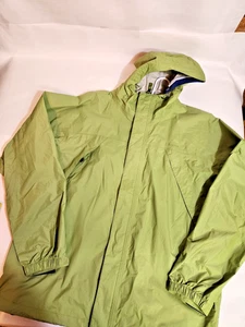 Men's Large L.L. Bean Windbreaker jacket Green full zip pre-owned 0 ALB2 vintage - Picture 1 of 15