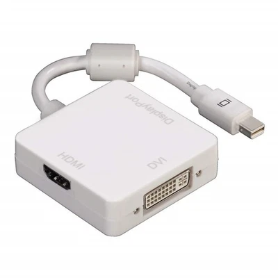 Hama Mini DisplayPort-Adapter auf HDMI DVI DP Buchse Kupplung Konverter 4K HD - Bild 1 von 4