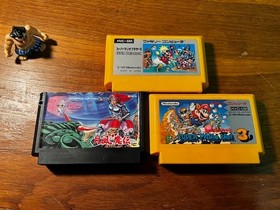 Super Mario Bros & Super Mario Bros 3 Plus Getsu Fuma Den Konami Famicom Lot