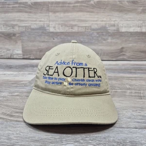 Advice From A Sea Otter Hat Cap Adult Mens Adjustable Strapback - Picture 1 of 6