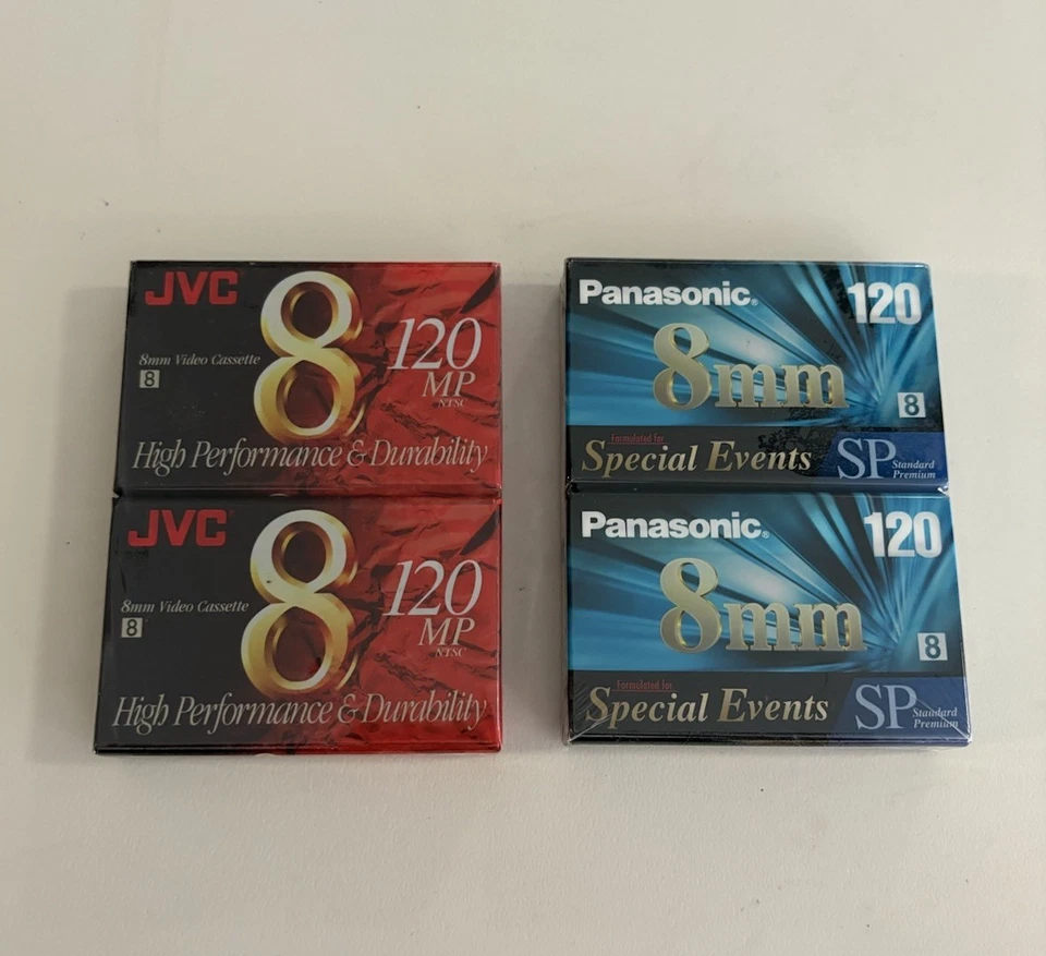 Panasonic 8mm 120 SP Camcorder Video- 2 Tape Special Events Standard Premium