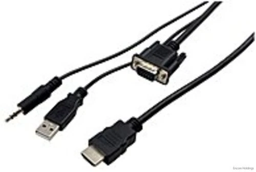 Visiontek VGA to HDMI 1.5M Active Cable (M/M) - HDMI/VGA for Video 900824 - Image 1 of 1