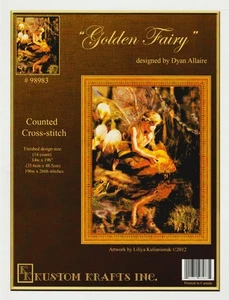Golden Fairy by Kustom Krafts cross stitch pattern - Picture 1 of 1