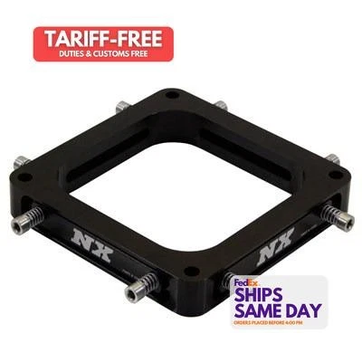 Nitrous Express 15460, One Black Aluminum Nitrous Carb Burst Plate 4500 Series  - Image 1 of 4