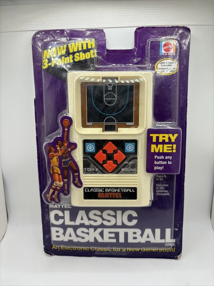 Mattel Classic Basketball Handheld Electronic Game 2003 B2