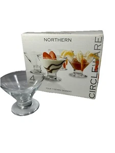 Circleware Mini Dessert Glasses 4 Piece 7 oz Glasses Northern - Picture 1 of 7