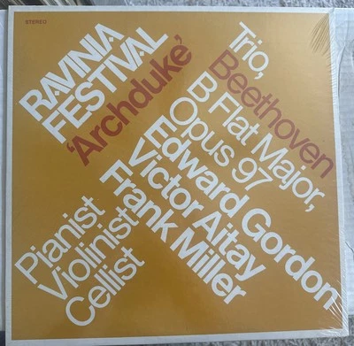 GORDON VICTOR AITAY FRANK MILLER NM- Ravinia Beethoven Archduke Trio B lp SEALED - Image 1 of 2