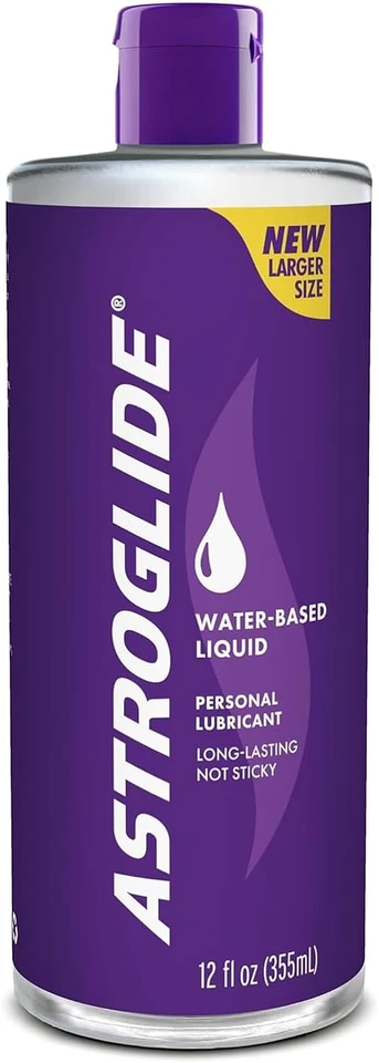 Lubricante a base de agua Astroglide (12 fl oz), lubricante personal líquido, de larga duración Foto 1 de 4