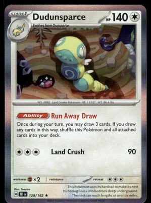 Dudunsparce 129/162 Rare Holo SV05: Temporal Forces NM - Image 1 of 2