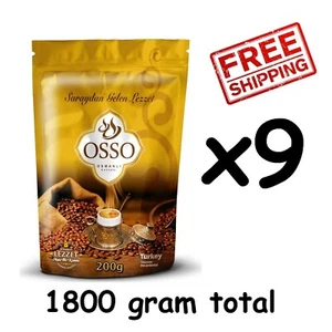 Paquete de 9 x OSSO Turco Otomano Café Molido Tostado 1800 gramos - 63,5 OZ - Imagen 1 de 6