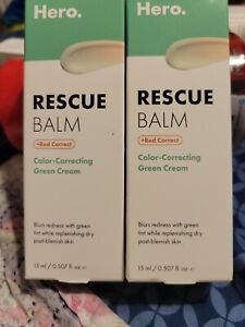 2 Hero Cosmetics Rescue Balm Green Tinted Balm - Red Correct - exp 05/2025