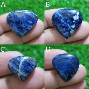 Top Natural Blue Sodalite Pear Shape Cabochon Loose Gemstone For Making Jewelry - Picture 1 of 13