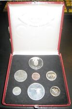 1867-1967 ROYAL CANADIAN MINT PROOF LIKE SET 7 COIN SET WITH 5 .925 SILVER COINS
