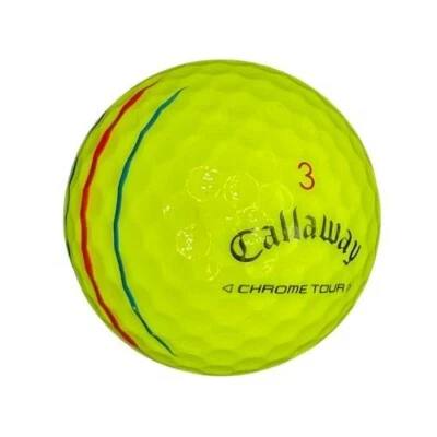 Pelotas de golf Callaway Chrome Tour triple pista amarillas AAA 36 usadas 3A Foto 1 de 2