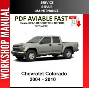CHEVROLET COLORADO 2004 2005 2006 2007 2008 SERVICE REPAIR WORKSHOP MANUAL 2 - Picture 1 of 1