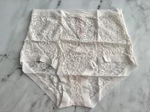 Victorias Secret Nwt No Show High Waist Lace Coconut White Brief Panty - Picture 1 of 3