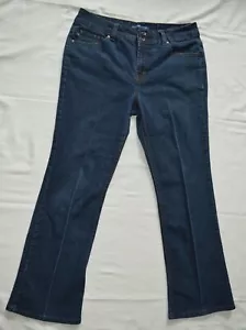 Bandolinoblu Women's Size 12 Arianna Bootcut Style Denim Blue Jeans Dark Wash - Picture 1 of 7