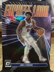 Joel Emblld Silver 2023-24 Panini Donruss Optic #21 Express Lane Prizm 76ers - Picture 1 of 2