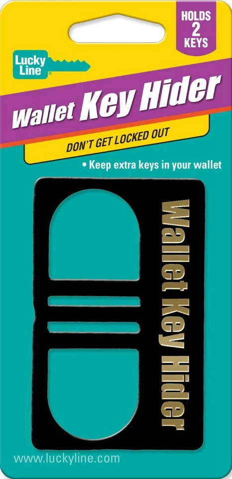 Lucky Line 90901 Wallet Key Hider Black 1 Per Card