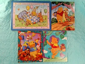  Menge 4 Holz Winnie Puuh Vorschule Puzzles Disney Happy Birthday Tigger - Bild 1 von 12