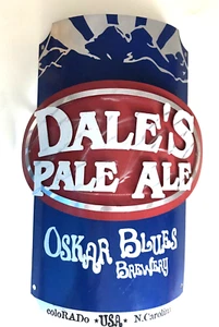 OSKAR BLUES DALE'S PALE ALE 3D Metal Beer Sign Brewery Wall Hanging 16x10" - Picture 1 of 11
