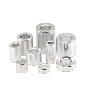 M2, M3, M4, M5, M6, M8, M10, M12 Aluminium Spacers Standoffs Round Thick Washers - Picture 1 of 3