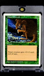 1998 MTG Magic The Gathering Anthologies #55 Giant Growth Vintage Green Card - Picture 1 of 10