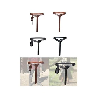 Medieval Knight PU Leather Belt Knight Soldier Waist Belt for Photo Props - Picture 1 of 21