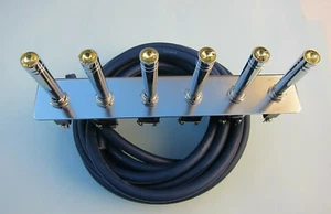 Lowrider Hydraulics Toggle Switch & 6 hole Panel & Wire & gold tip-extension kit - Picture 1 of 12