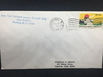 1969 New York Mets First Day Issue Professional Baseball Stamp  - Image 1 of 3