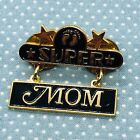 Vtg Super Star Mom Enamel Lapel Pin Brooch by Hang Ten - Mothers Day Gift