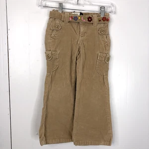 Vintage Gap Pants Kids Girls 5 Flare Floral Belt Y2K Bratz Hippie Cargo Soft - Picture 1 of 11