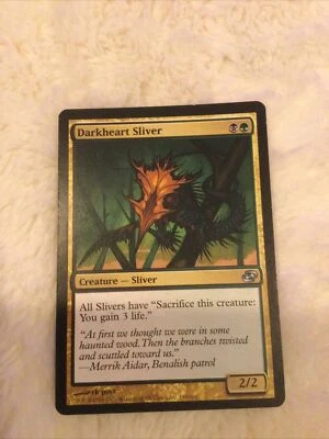 Darkheart  Sliver Magic The Gathering Mtg  Planar Chaos Uncommon - Image 1 of 4