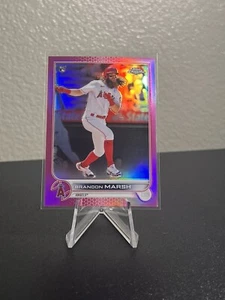 2022 Topps Chrome Brandon Marsh #133 Pink Refractor Rookie RC Angels-NM/M - Picture 1 of 2
