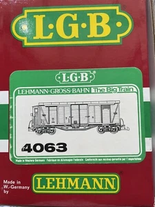 LGB 4063 OBB Four-Door Box Car w/Brakeman's Compartment NIB - Picture 1 of 5