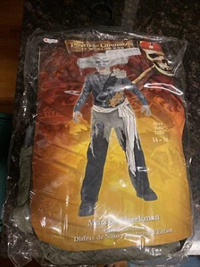 NEW Maccus Sharkman Pirates of the Caribbean 4 Pcs Costume Disguise Size 14-16 - Picture 1 of 8