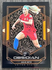 2019-20 Panini Obsidian =Julie Ertz= ORANGE Base #'d /35 USA USWNT - Picture 1 of 4