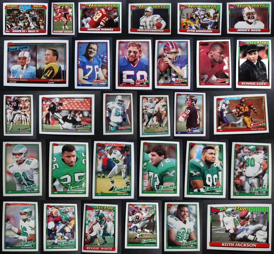 1991 Topps Football Cards Complete Your Set You U Pick From List 1-220 - Image 1 of 1