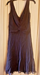 Designer: Tadashi Petite Cocktailkleid - Schwarz Seidenchiffon - Gr. 10P (UK 12P) - Bild 1 von 6