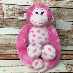 Build-a-Bear rosa ""Hearts Fur You Monkey"" 17" Stofftier - Bild 1 von 5