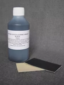 Colorante de tinte de cuero en NEGRO - 100ml para sofás zapatos bolsas asientos de coche chaqueta NUEVO - Imagen 1 de 1