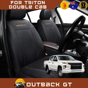 Neoprene Front Car Seat Cover for Mitsubishi Triton 2015 - 2023 - Air Bag Safe - Picture 1 of 10