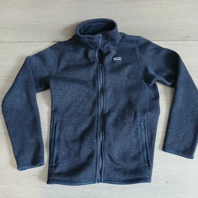 Chaqueta polar Patagonia Boys XL 14 azul marino con cremallera completa azul Foto 1 de 4