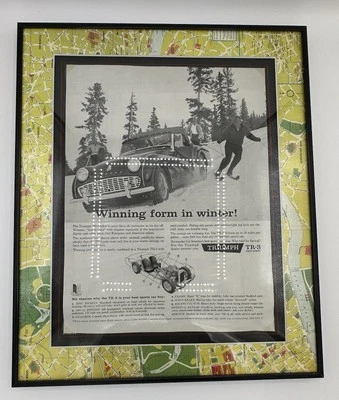 The Triumph TR-3 Framed Advertisement - Image 1 of 3