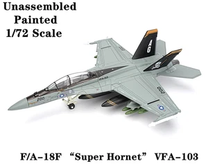 1/72 Scale F/A-18F Super Hornet VFA-103 Fighter Plastic Painted Unassembled - Picture 1 of 28