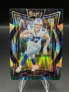 Jake Ferguson 2024 Panini Select #64 Concourse Black & Green Shock Prizm - Picture 1 of 2