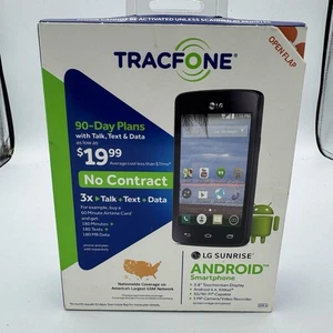 Old stock TracFone LG Sunrise, Android Smartphone, 3G, WiFi, 3.8" Brand New - Picture 1 of 4