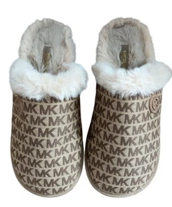 Michael Kors Women's Janis Scuff Faux Fur Slippers Size 8 - Picture 1 of 8